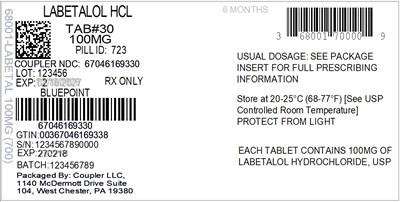 Label (68001 700 00 Labetalol HCl 100mg 67046 1693 30)